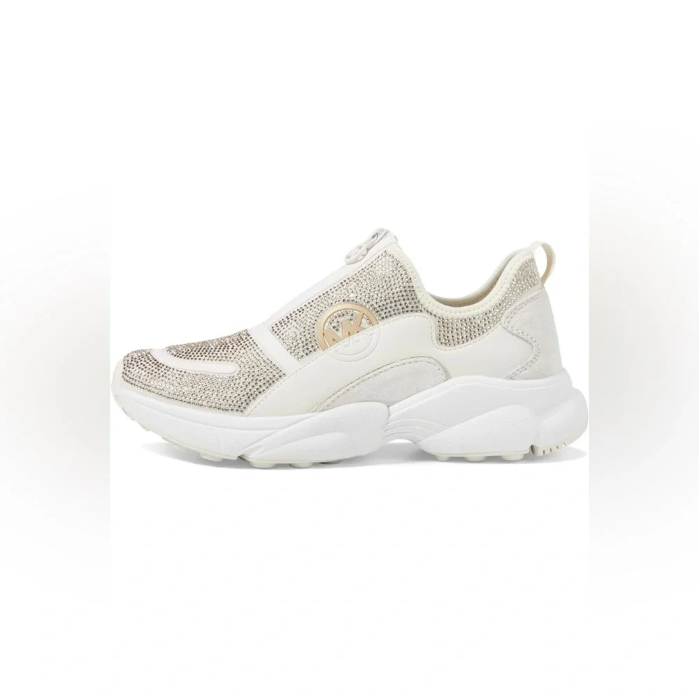 🆕 MICHAEL KORS Sami Zip Trainer Sneakers, Size 7 - Picture 6 of 10